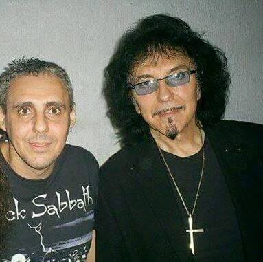 Tony with the fan Paulo Cesar Sabbath. By Paulo Cesar Sabbath