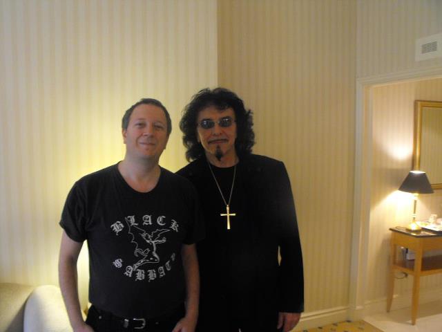 Tony in Italy with journalist and writer Stefano Cerati