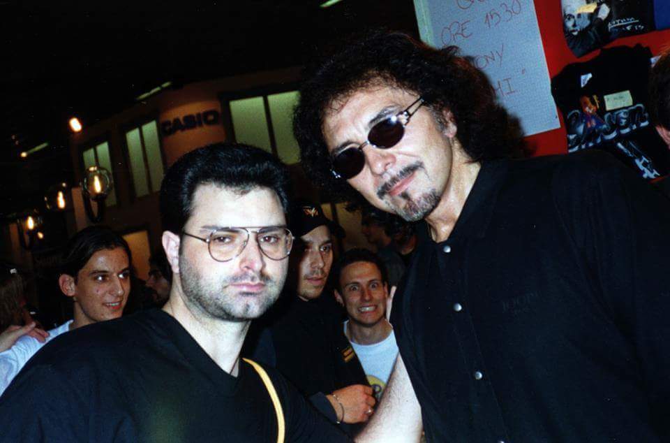 Tony with a fan Giuseppe Iorio in Italy
