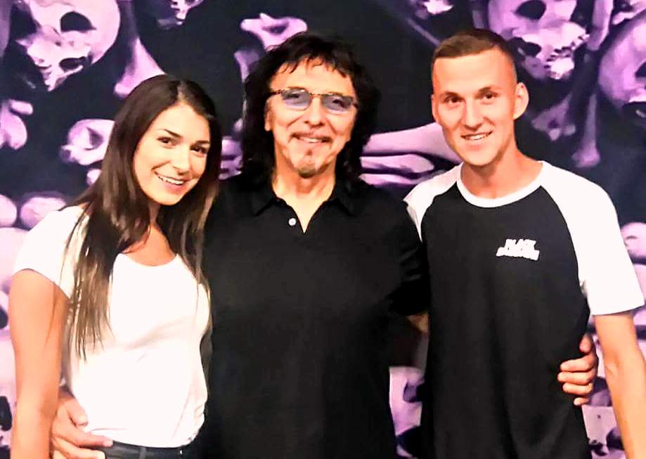 Maciej Hrycyna, his girlfriend and Tony during 