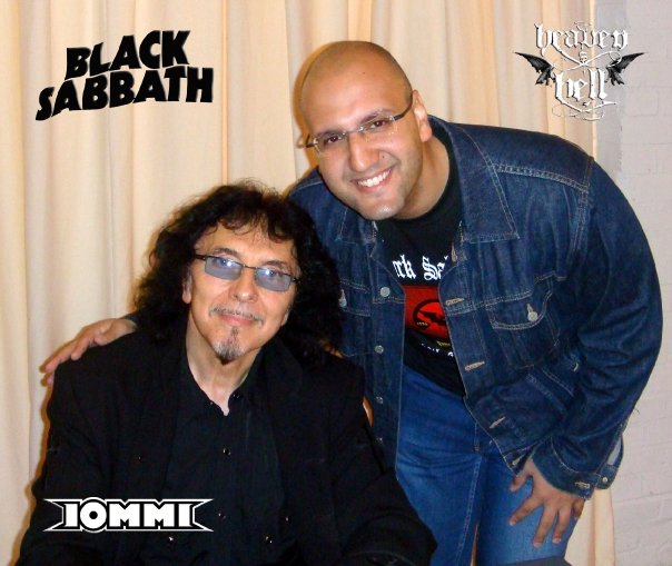 Tony with longtime friend Mohammed Osama during the Heaven And Hell tour