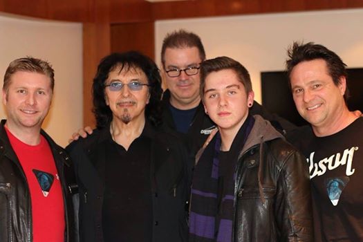 Dr. Paul Poirer, Luc Poirer, Noah Poirer and Chris meeting Tony, 2014. By Luc Poirer