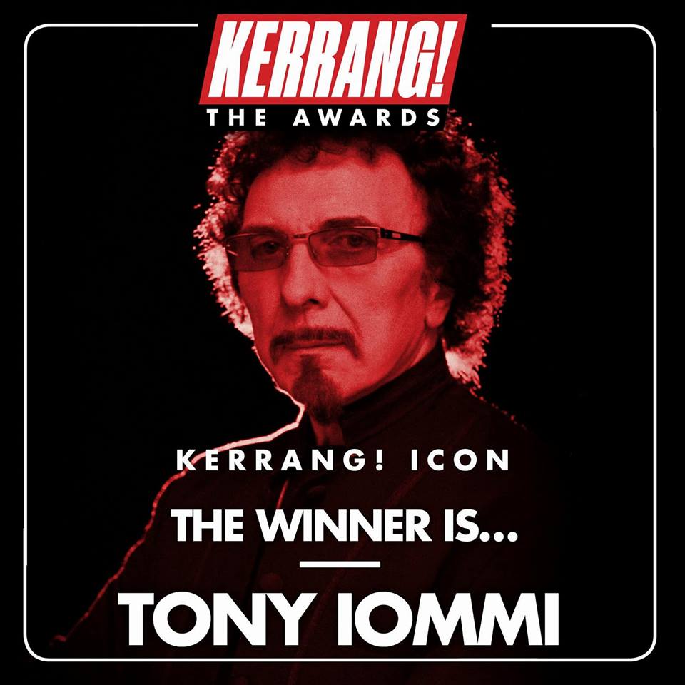 Tony won the Kerrang 2018 Icon Award!